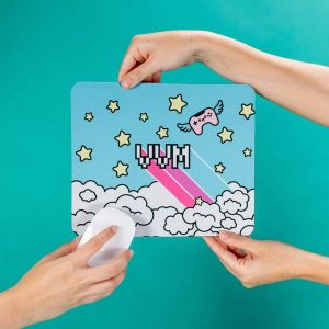 Merrell Twins Gamer Girl Blue Mouse Pad